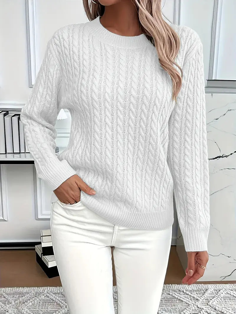 Bernila | Ladies' Cable Knit Jumper