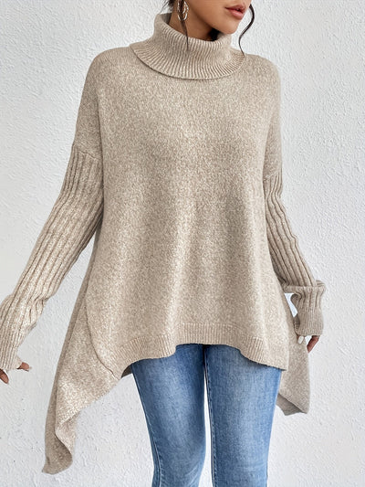 Tahlia | Casual Long Sleeve High Neck Sweater