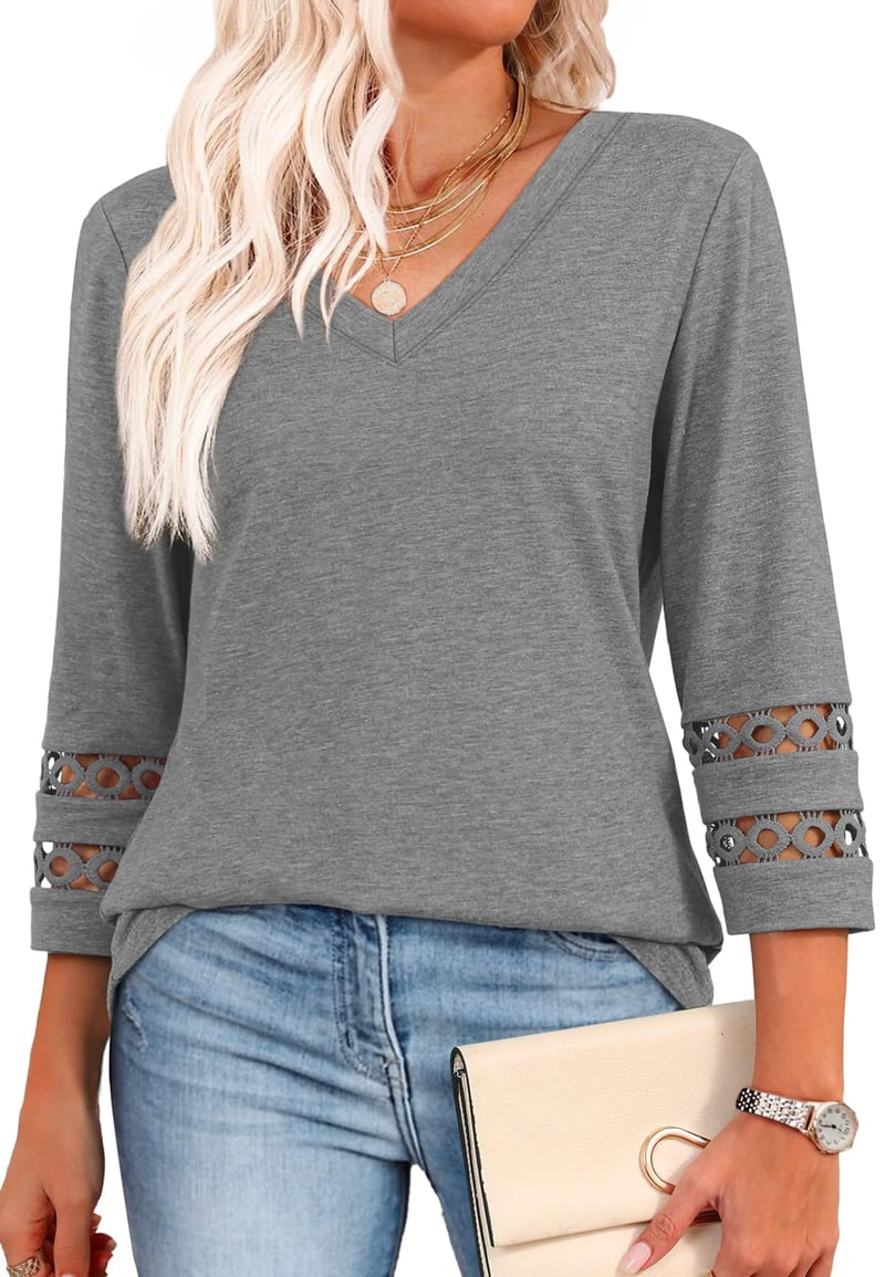 Ruth | Long Sleeve V-Neck Shirt