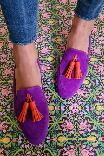 Veerle | Suede Loafers with Tassels