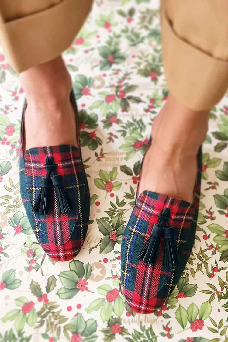 Nicole | Round Toe Loafers with Tassels