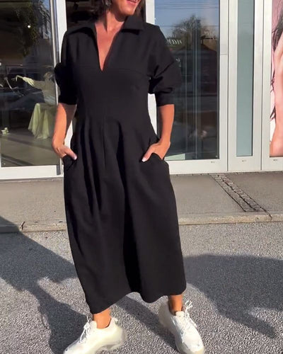 Élyane | Midi Dress with a Structured and Modern Style