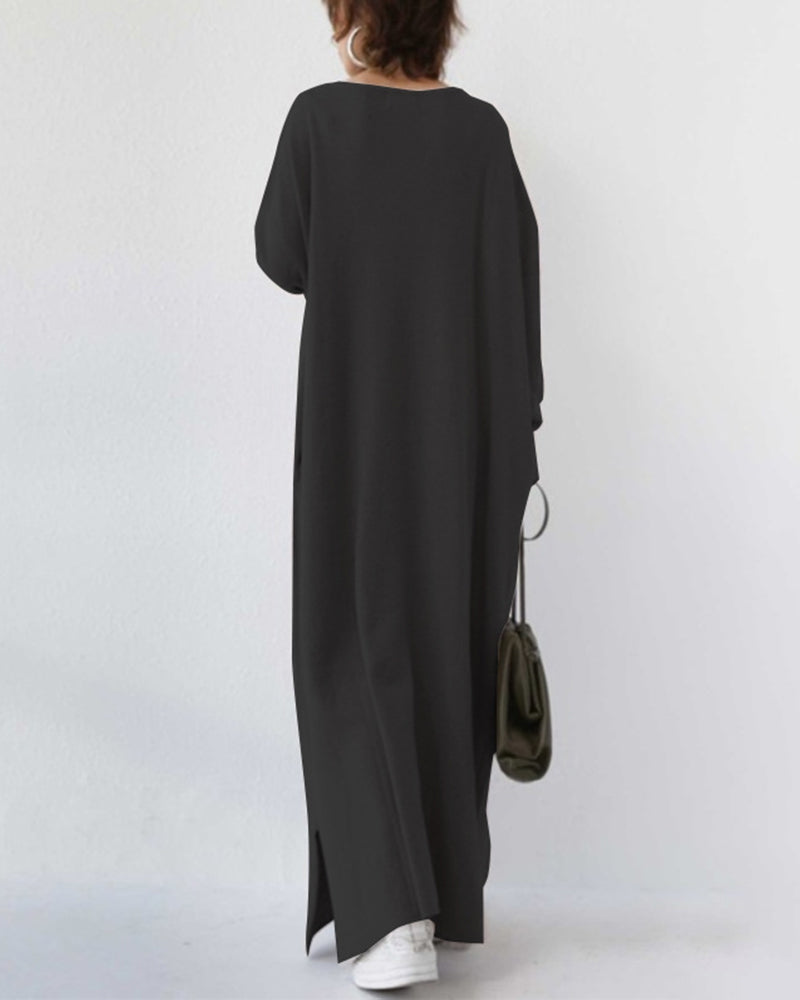 MIA | Fashionable Long Sleeve V-Neck Dress
