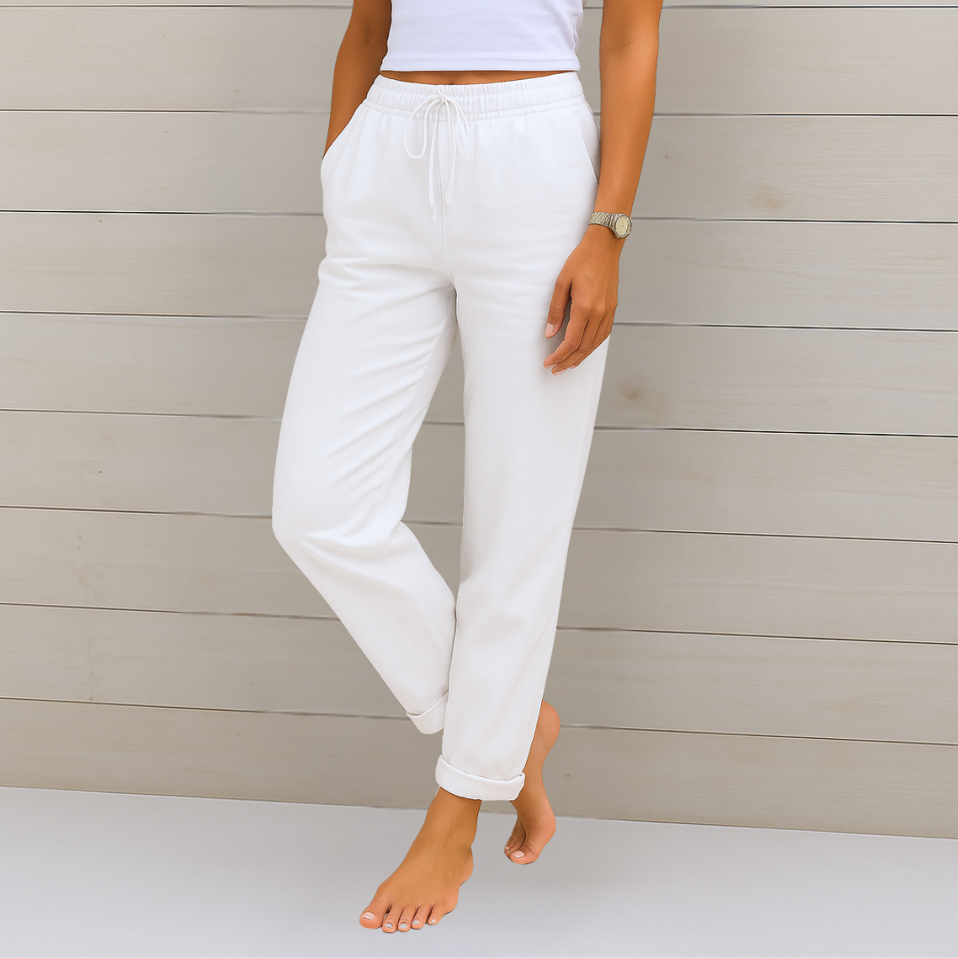 Maylora | Linen-Blend Comfort Pants