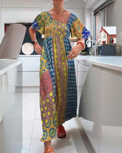 Delise | Bohemian Dress with Paisley Pattern