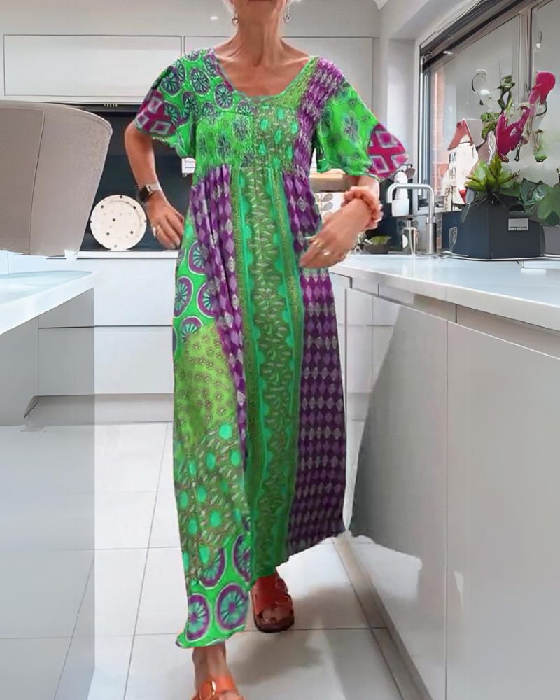 Delise | Bohemian Dress with Paisley Pattern
