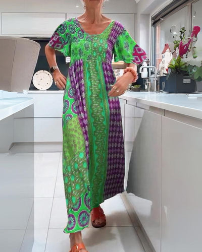 Delise | Bohemian Dress with Paisley Pattern