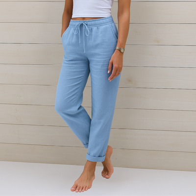 Maylora | Linen-Blend Comfort Pants