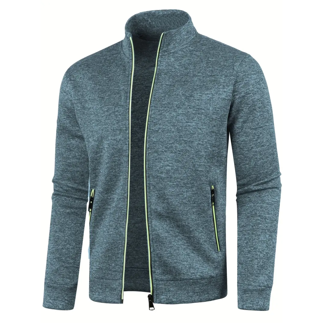 Kasper™ | Classic Knit Jacket with Zipper