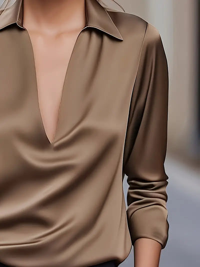 Nadene | Premium V-Neck Blouse