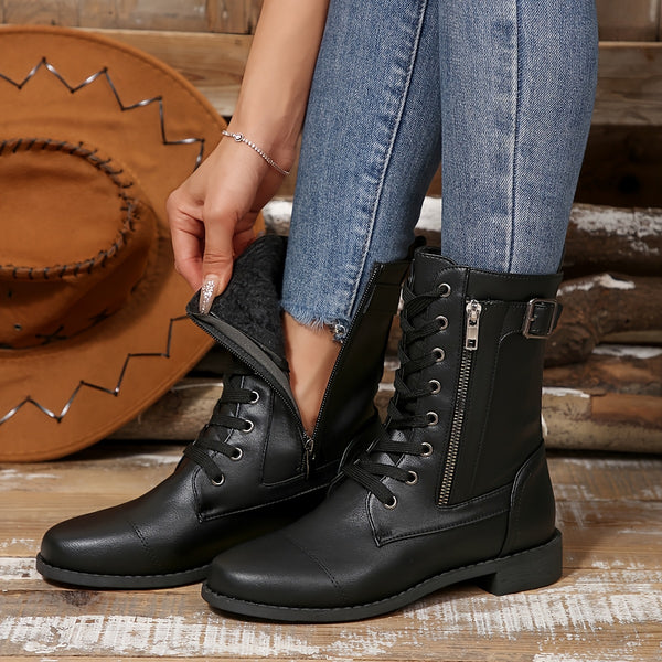 Kareema | Side Zipper Boots