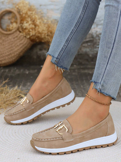 Ellie | Flat Buckle Loafers