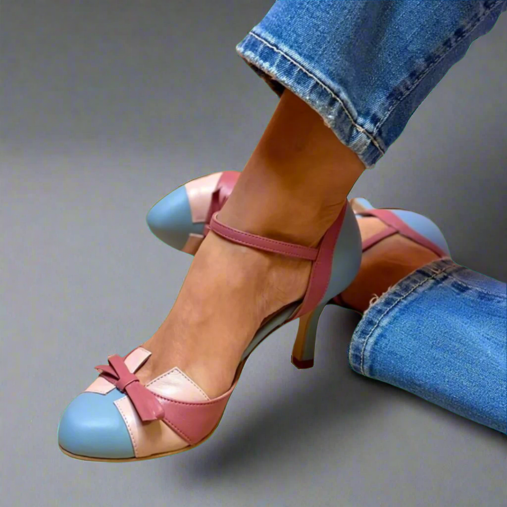 DALIA | MULTICOLORED PUMP WITH STRAP