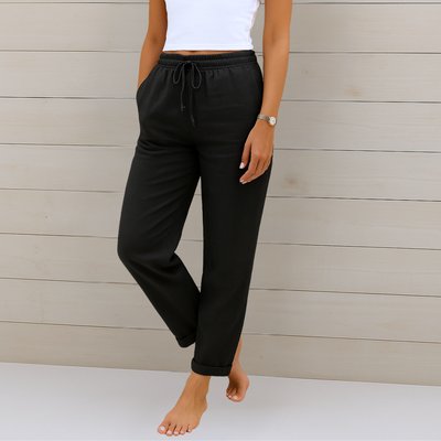 Maylora | Linen-Blend Comfort Pants