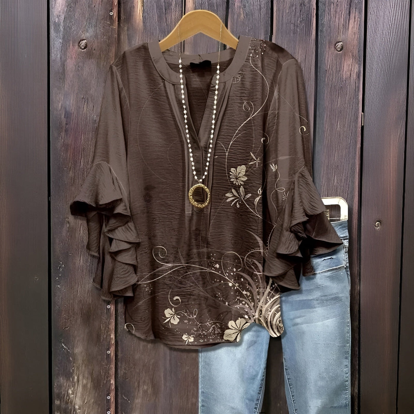 Elisabet | Ruffle-Sleeve Blouse