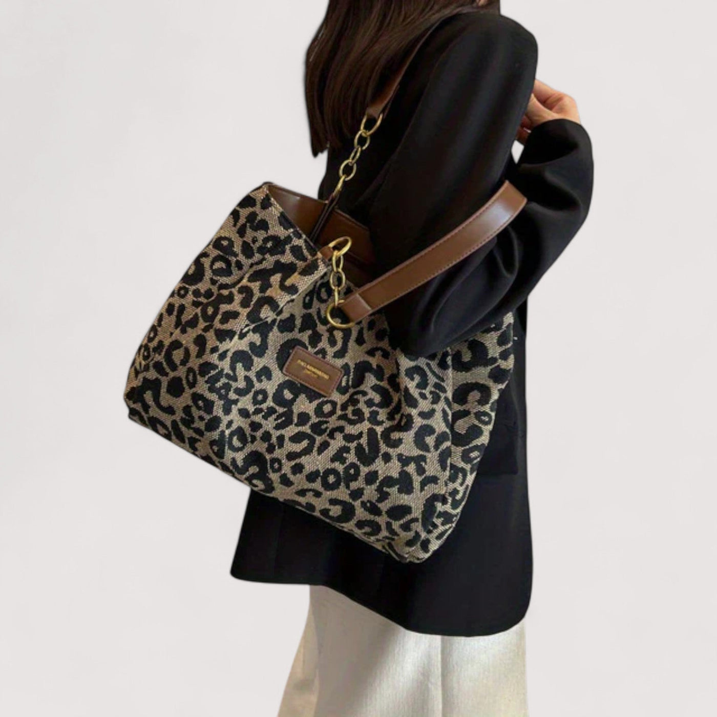 Edith | Leopard Shopping Bag