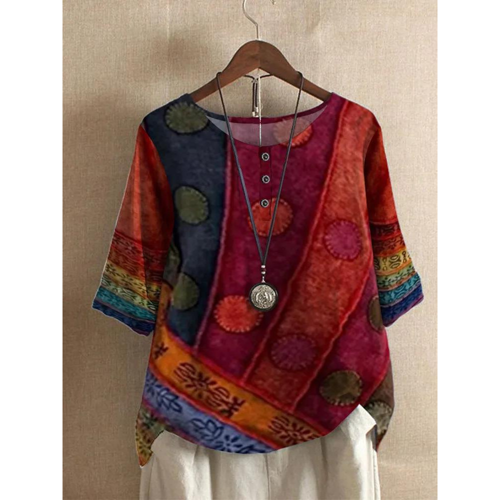 Valarie | Bohemian Colorful Top