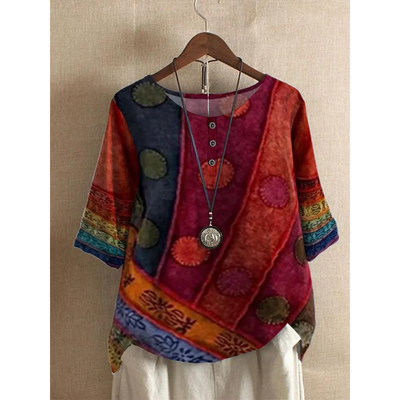 Valarie | Bohemian Colorful Top