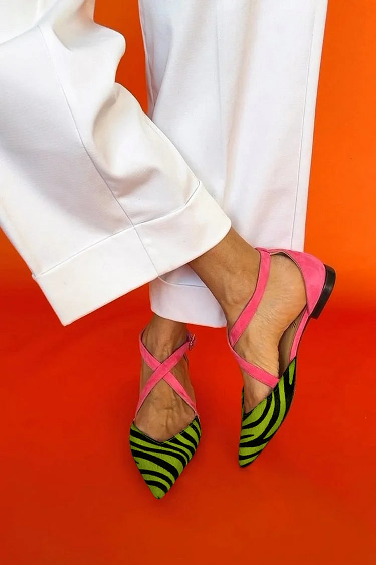 ZEBRINA | BALLET FLAT WITH STRAP