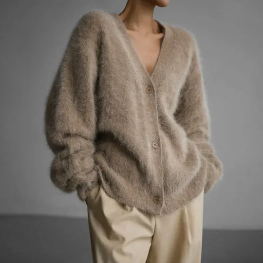 ESMERALDA | FLUFFY RELAXED CARDIGAN