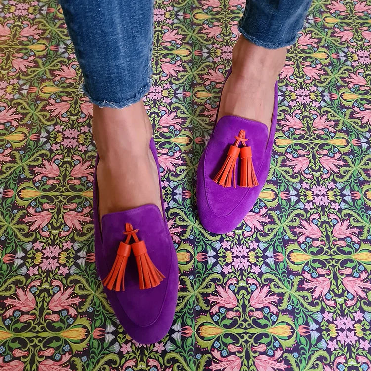 Veerle | Suede Loafers with Tassels