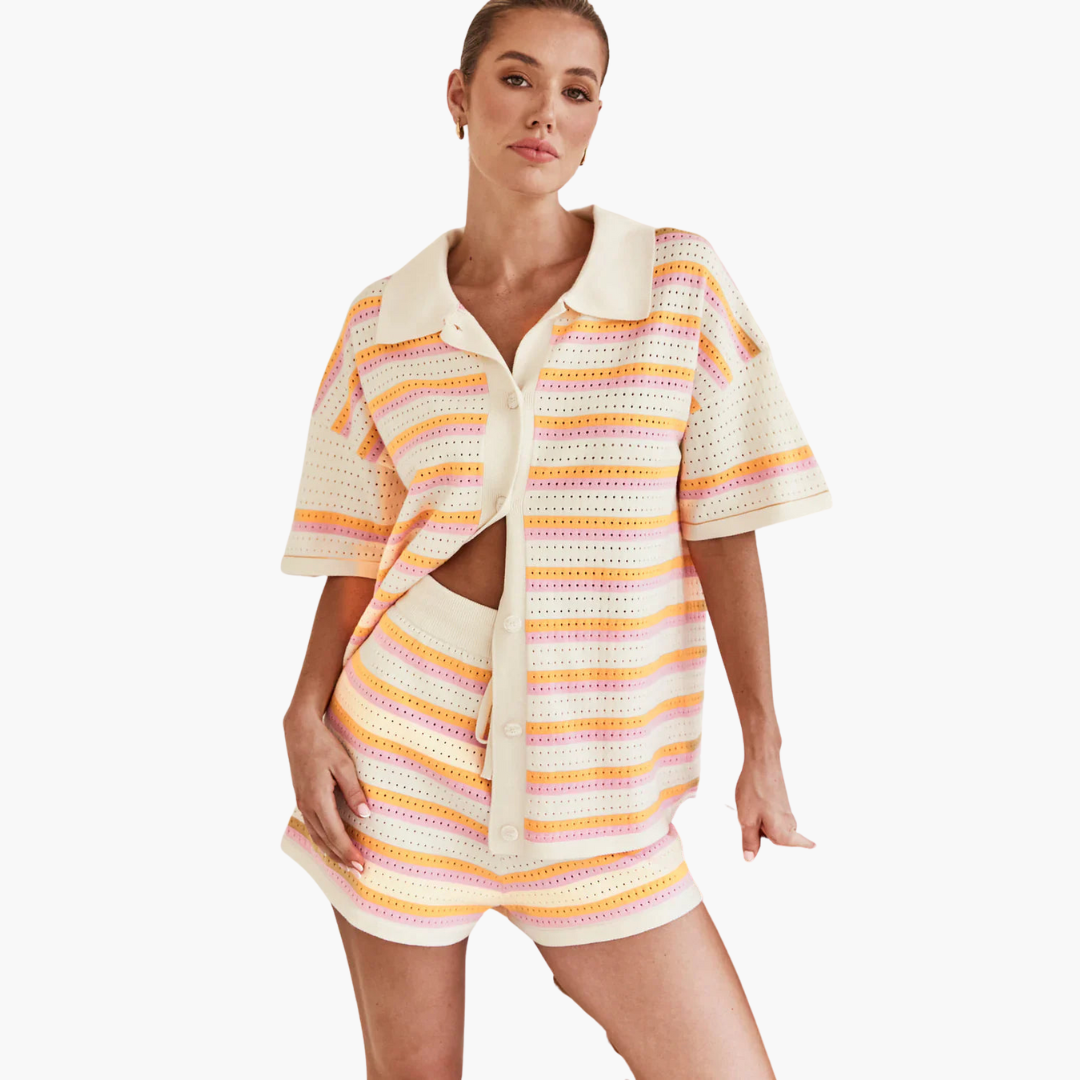 Goldie | Open-Knit Co-Ord Set