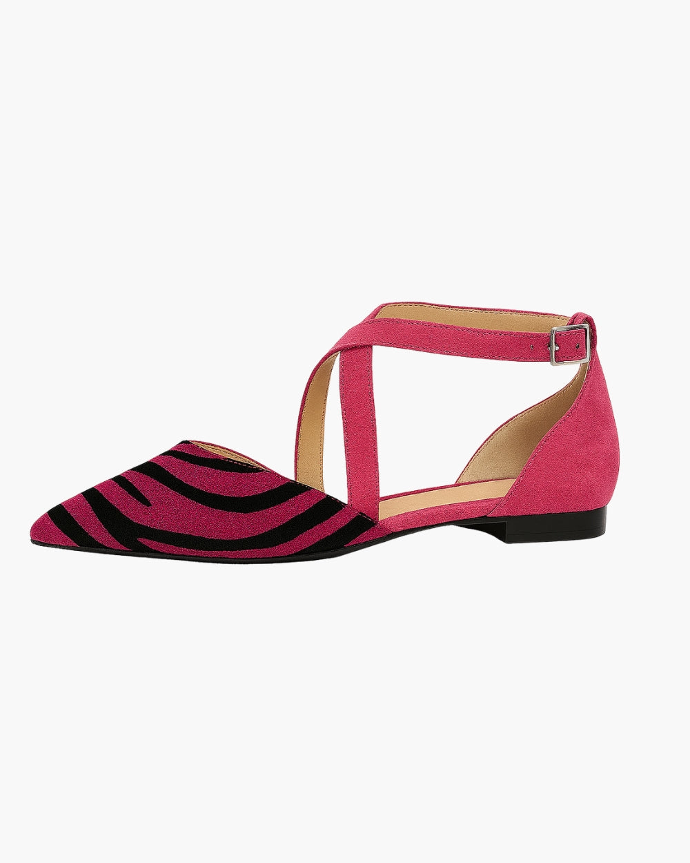Asilia – Striped sandals with pointed toe