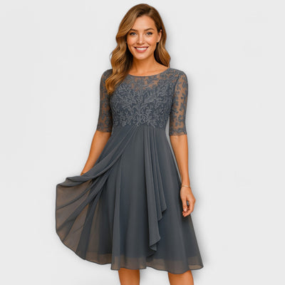 Martyna – Long Dress with Open Back and Natural Style