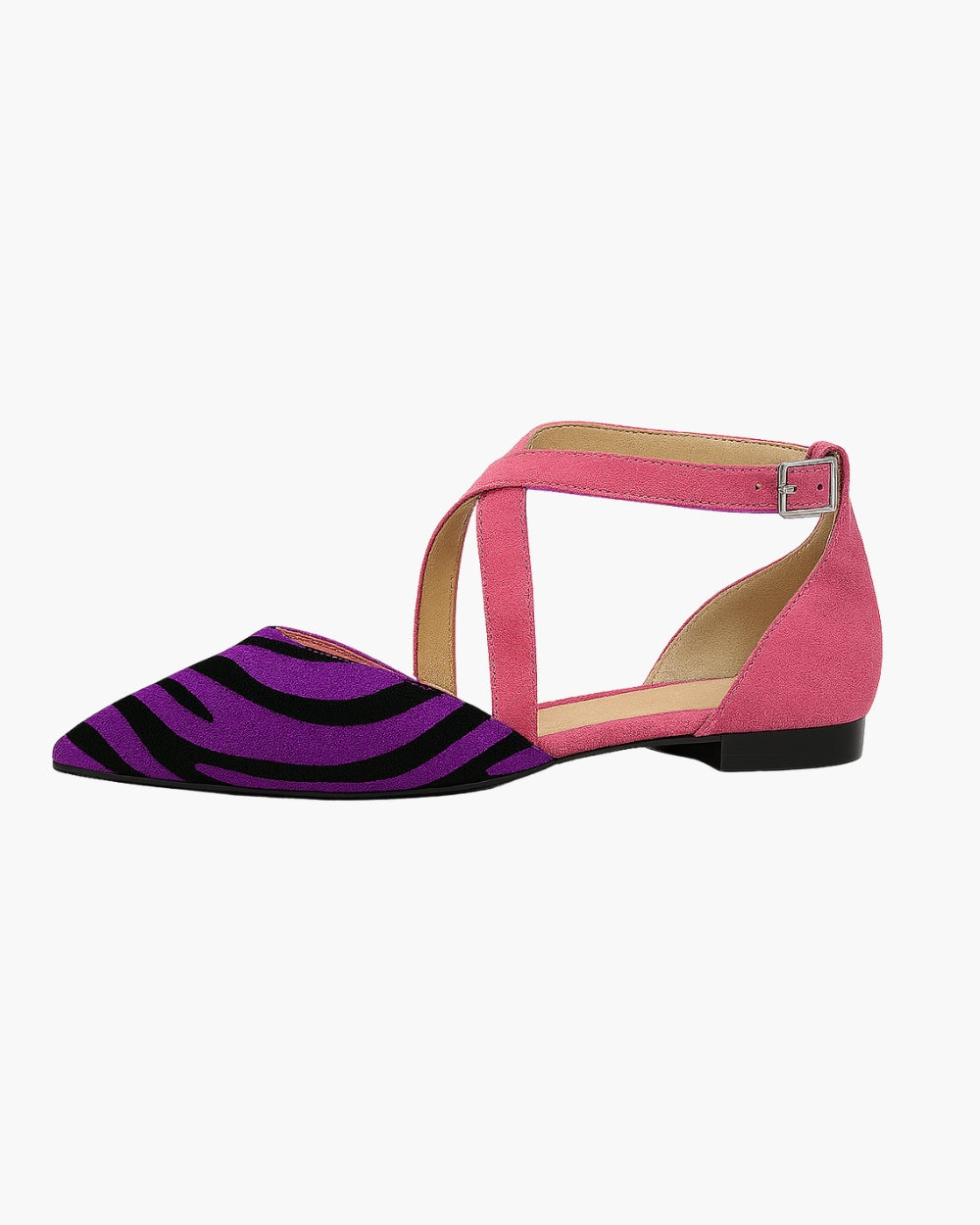 Asilia – Striped sandals with pointed toe