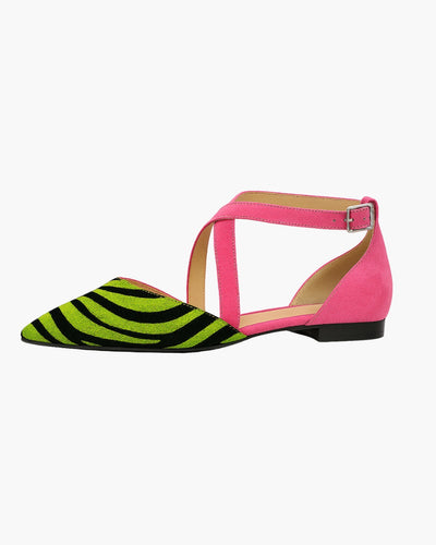 Asilia – Striped sandals with pointed toe