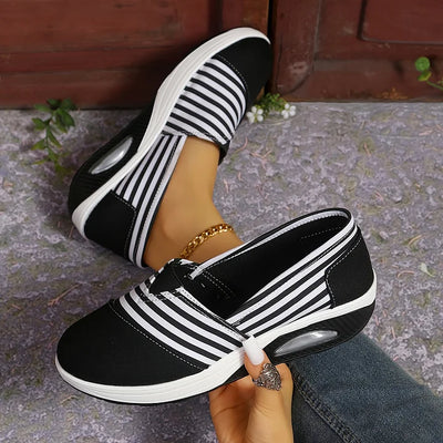 Tasha | Striped Slip-On Sneakers