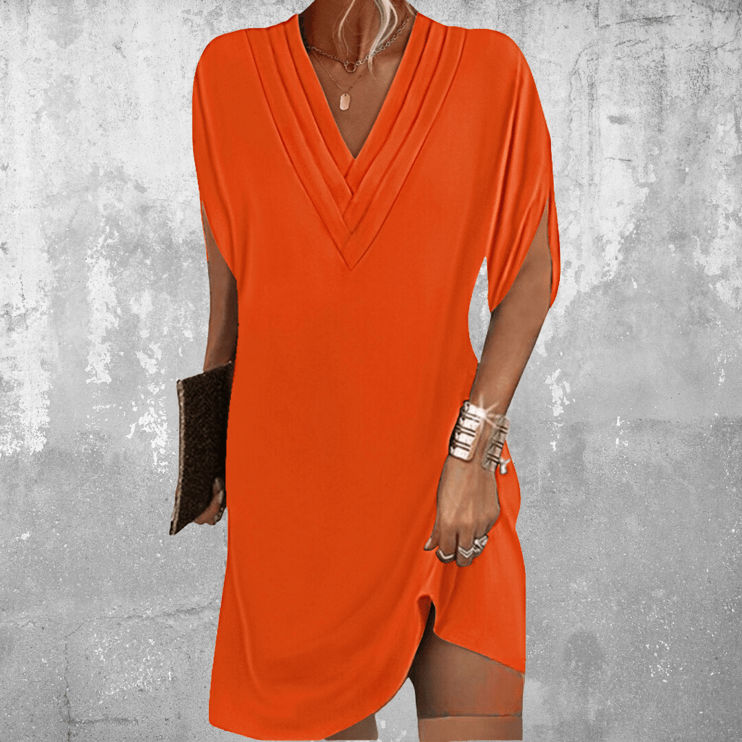 Helena | Flattering V-Neck Dress