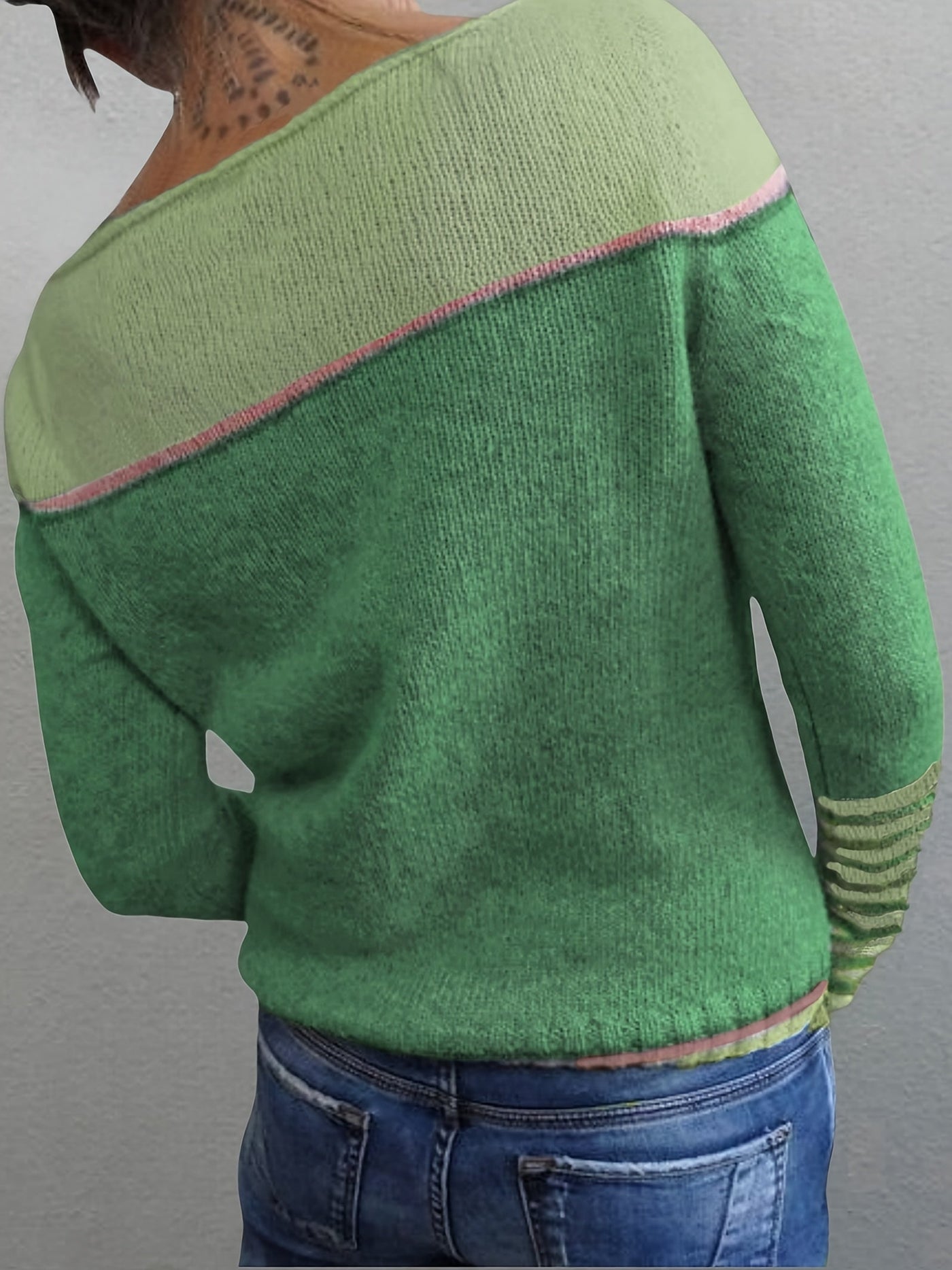 Elara | Striped Long-Sleeve Sweater