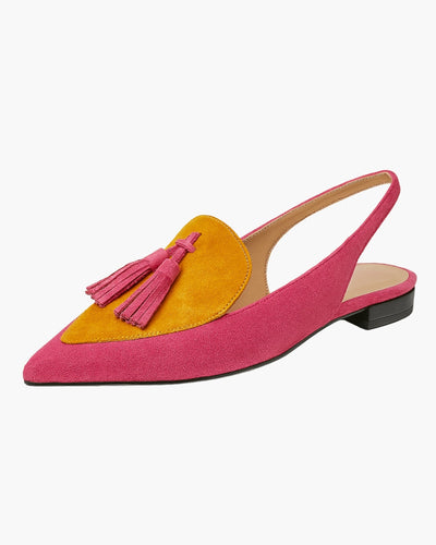 Quelia – Pointed Slingback with Tassels