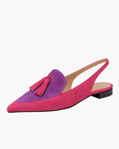 Quelia – Pointed Slingback with Tassels