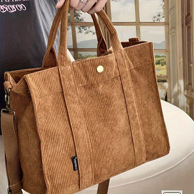 Élise | Cozy Corduroy Tote for Effortless Elegance