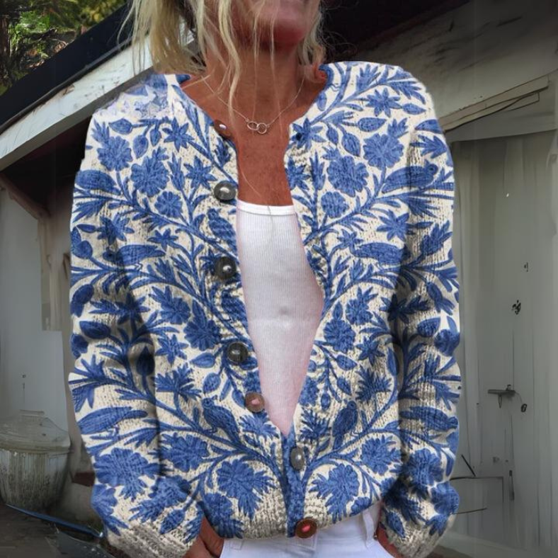 Leilani | Cardigan with Floral Print