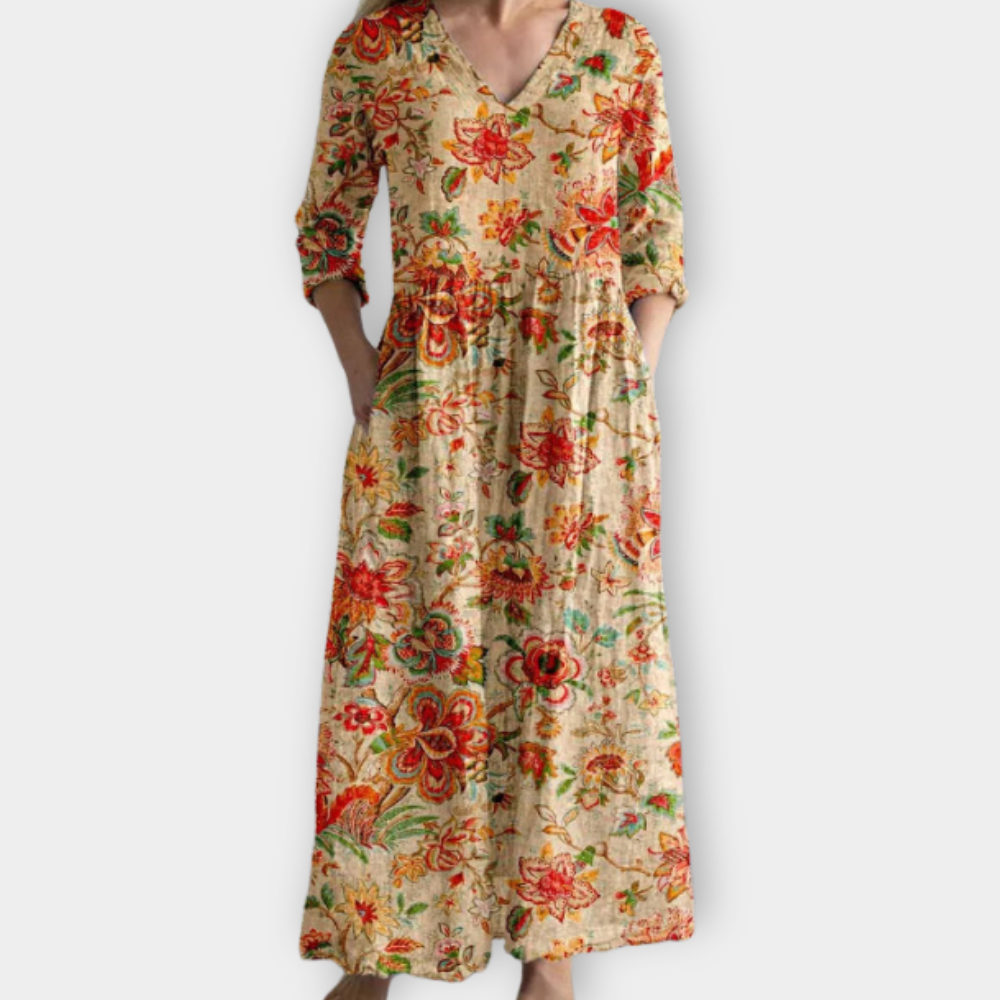 Linde | Boho Maxi Dress