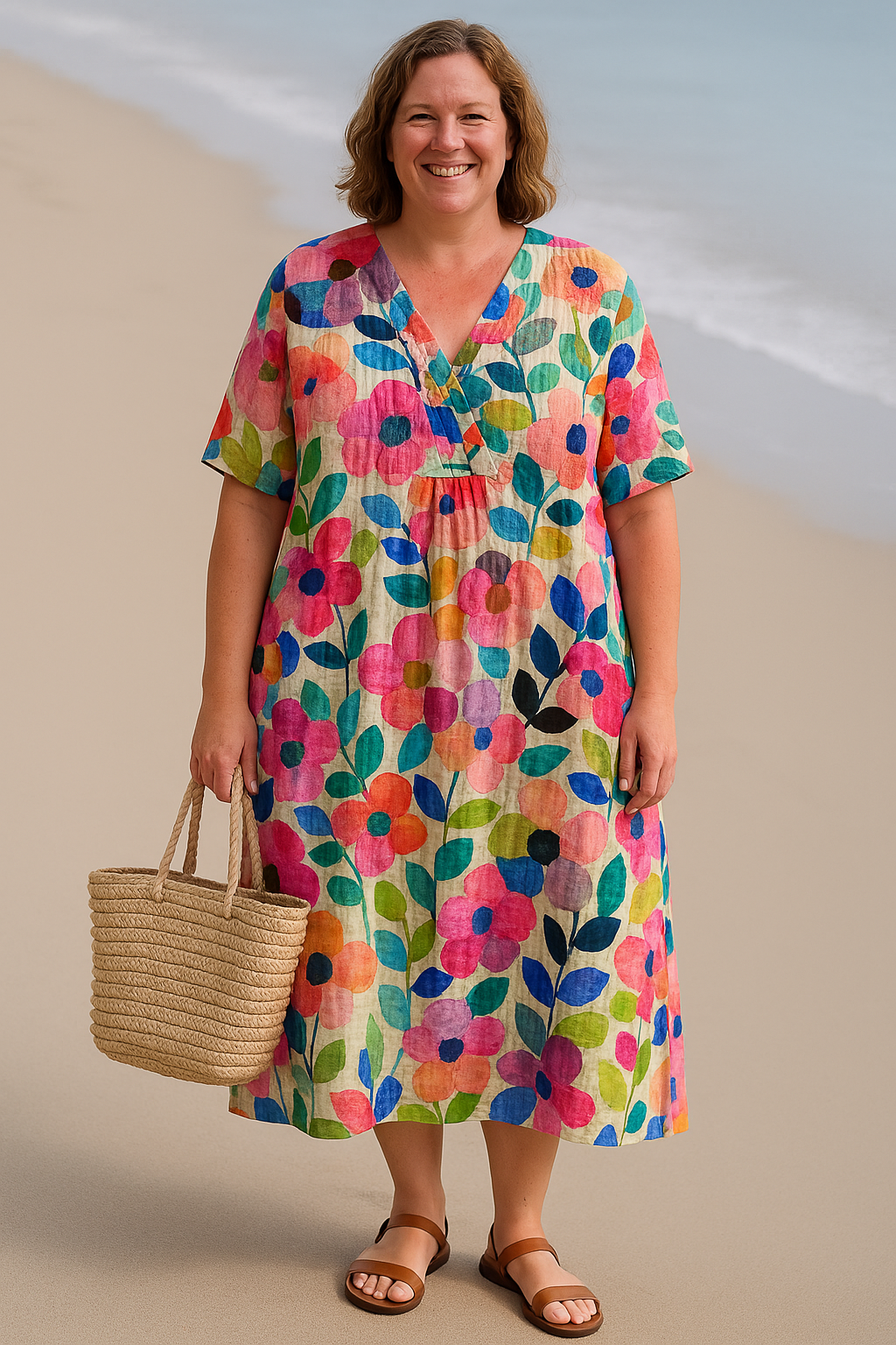 Elowen | Floral Relaxed-Fit Dress