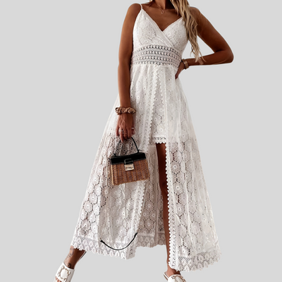 ALINE | Elegant V-Neck Fluid Jumpsuit