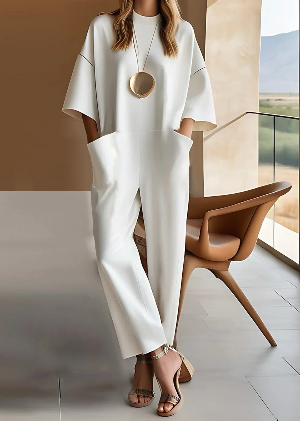 Elizina | Half Sleeve Jumpsuit