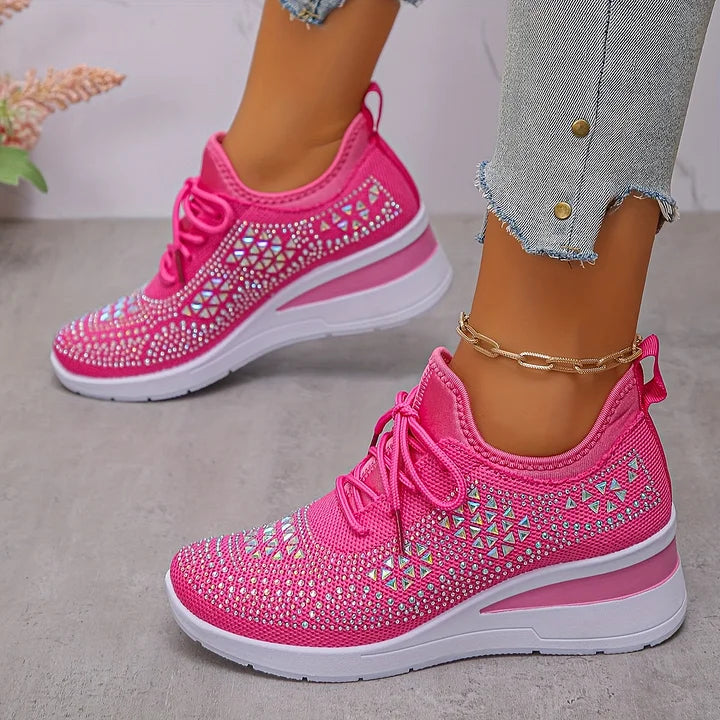 Giselle | Orthopedic Sneakers with Sparkling Rhinestones