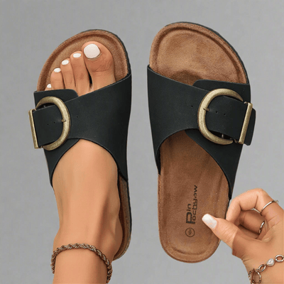 ALDA | SANDAL WITH WIDE BUCKLE