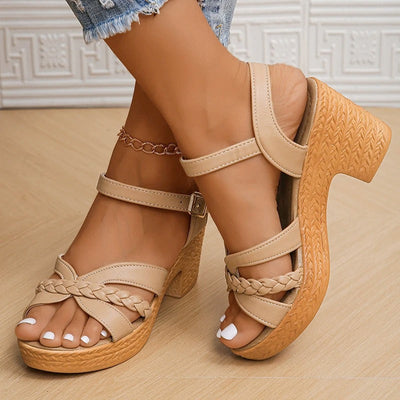 Michella | Stylish Sandals with Braided Strap
