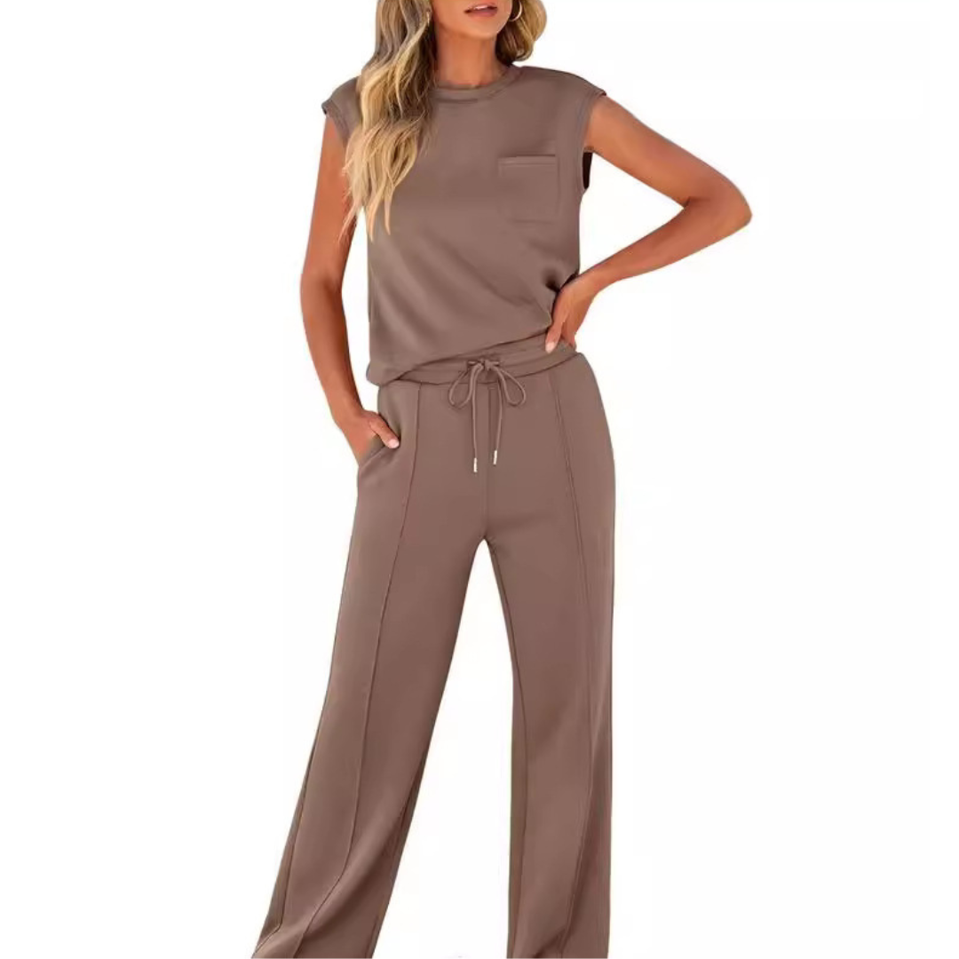 Foria | Sleeveless Drawstring Lounge Set