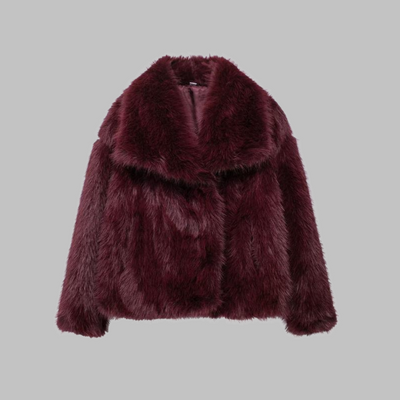 Weena | Collared Fuzzy Coat