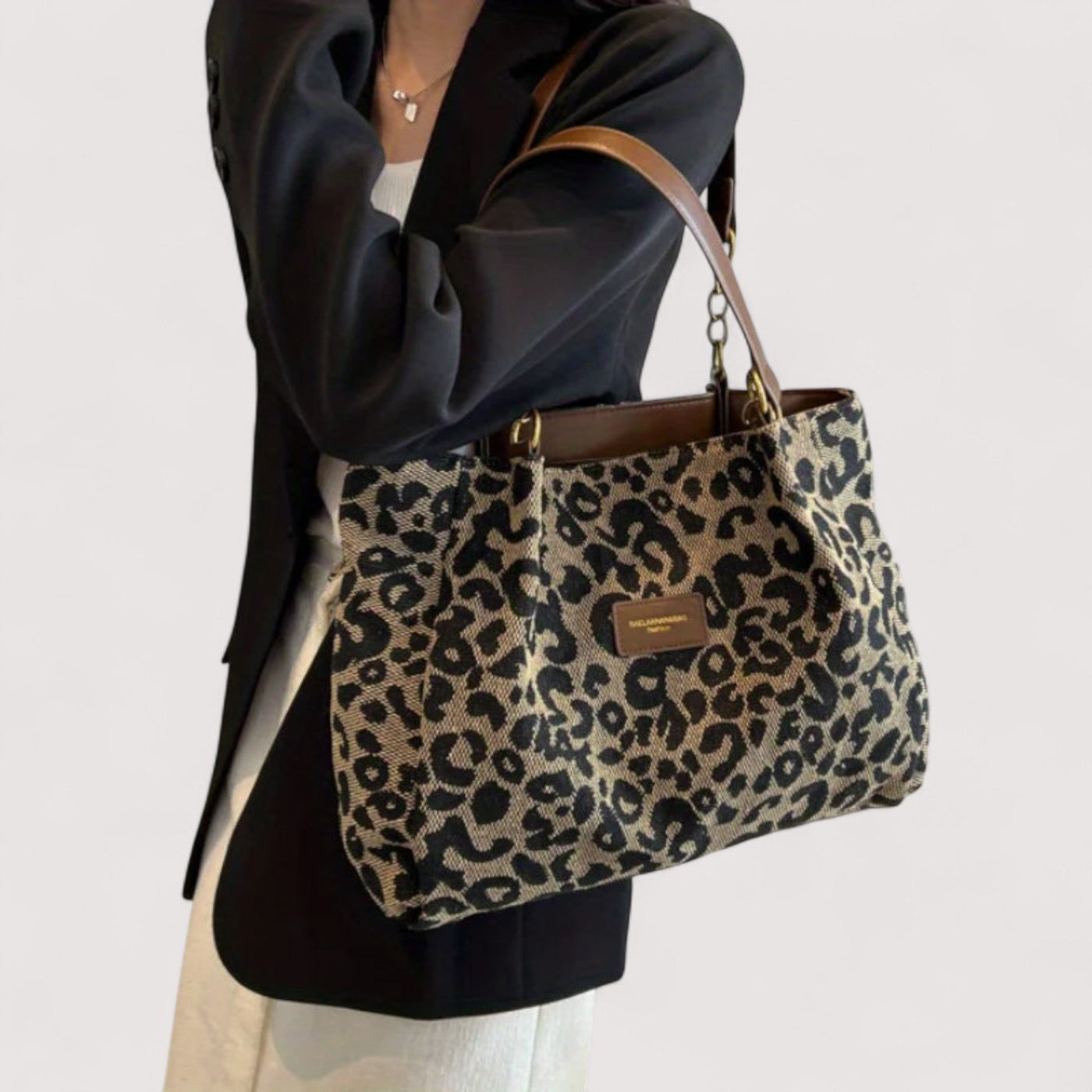 Edith | Leopard Shopping Bag