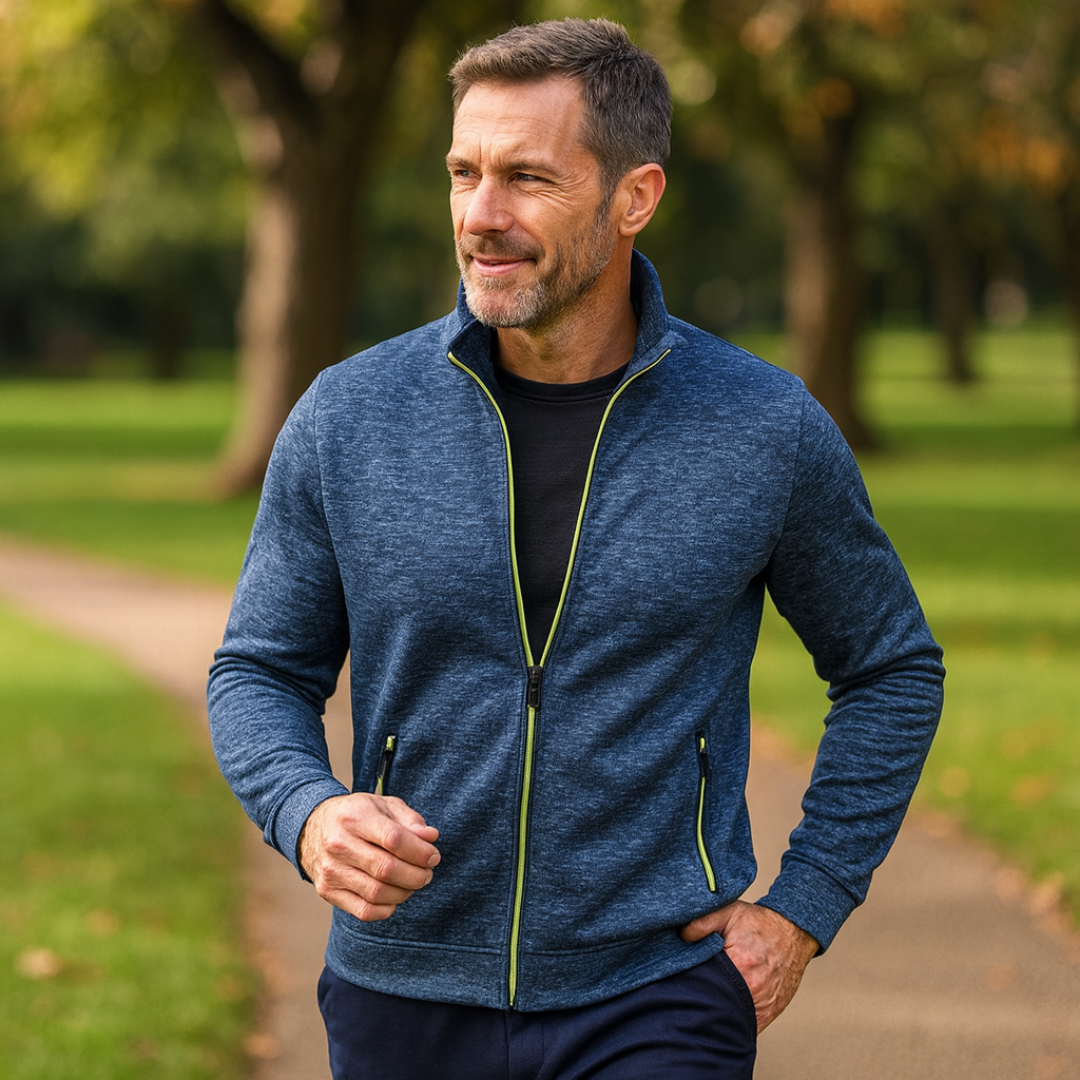 Kasper™ | Classic Knit Jacket with Zipper