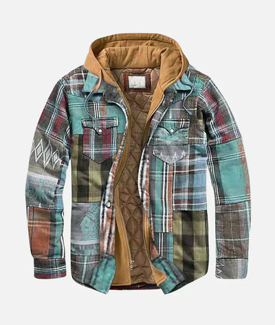 Rico – Patchwork Plaid Jacket for Men