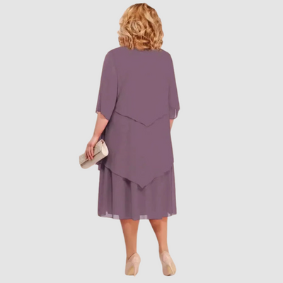 Elene | Comfortable Elegant Chiffon Midi Dress